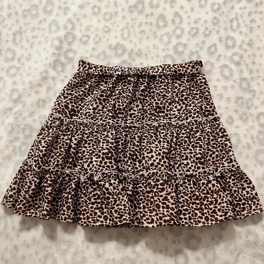 cheetah print skirt- size S